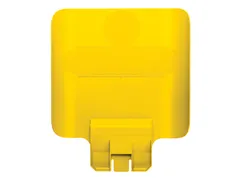 Paneel Rubbermaid Slim Jim Recyclestation voor label geel