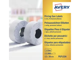 YPLP1226 etiketten voor prijstang permanent 12 x 26mm - 2