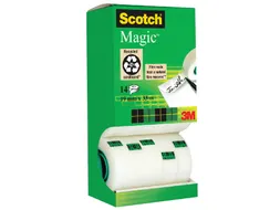 Plakband Scotch Magic 810 19mmx33m onzichtbaar mat 12+2 gratis