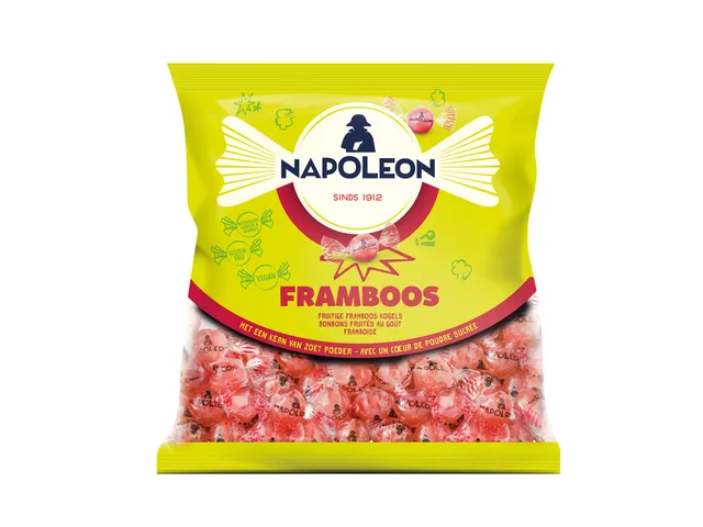 Snoep Napoleon framboos zak 1kg