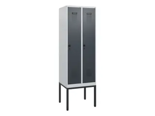 schoollocker,HxBxD 1950x600x500mm,2vak,vak B 300mm,draaigrendel - 2