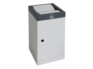 afvalbak,niet-brandbaar,30l,HxBxD 600x300x300mm,binnenbak staal - 2