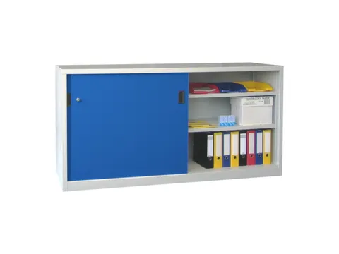 schuifdeurkast,HxBxD 1000x2000x600mm,RAL7035,front RAL5010