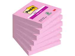 Memoblok 3M Post-it 654 Super Sticky 76X76mm PNK