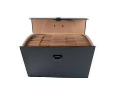 Sorteermap m/handvat 20 vak zwart