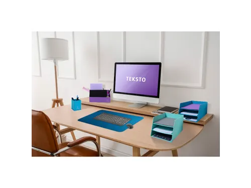 Onderlegger vilt Tek sto 50x65 turquoise