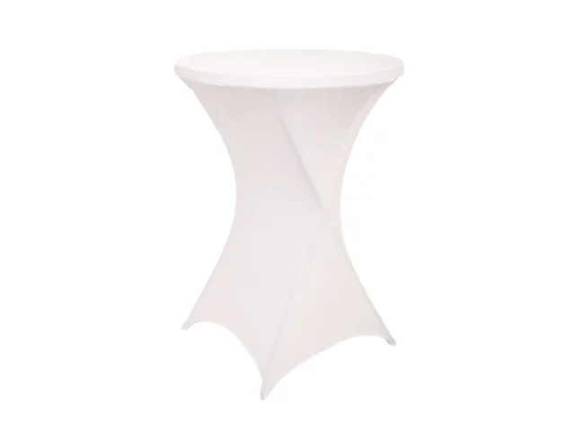 Housse de table haute BRASQ 80cm blanc