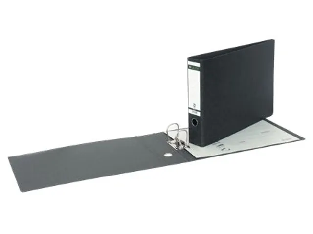 Ordner Leitz 1073 A3 77mm dwars karton gewolkt zwart