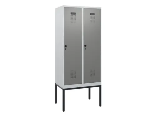 schoollocker,HxBxD 1950x800x500mm,2vak,vak B 400mm,draaigrendel