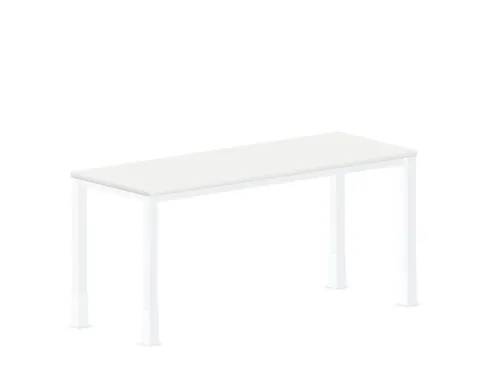 In hoogte verstelbaar bureau,HxBxD 720-840x1600x600mm,Bl-wit