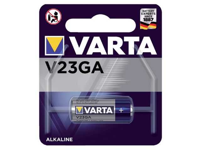 Batterij Varta V23GA alkaline blister à 1stuk | VoordeligeBatterijen.nl