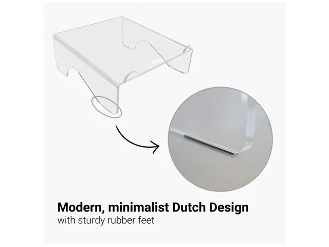 Acryl Laptopstandaard Transparant voor Laptops tot 17 Inch