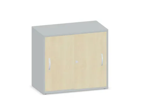 Schuifdeurkast 720x800x430mm Lichtgrijs Decor Front Esdoorn