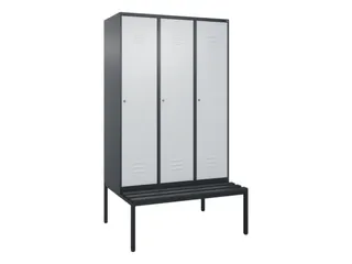 locker voor scheiding van kleding,HxBxD 2120x1200x815mm,3vak - 1