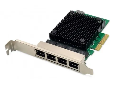 4-poorts 2,5 Gigabit Ethernet-netwerkkaart RJ45 PCI Express