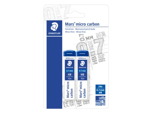 Potloodstift Staedtler Mars Carbon Micro 250 0.7mm HB blister