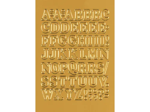 Etiket Herma 4183 12mm Letters A-Z Goudfolie 56 stuks