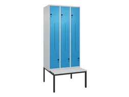 Z-garderobekast,HxBxD 2120x900x815mm,6vak,vak B 300mm,draaigrendel