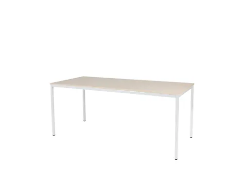 Domino Basic Tafel Vaste Hoogte 1800x800mm Robson Eiken Wit 4-Poots
