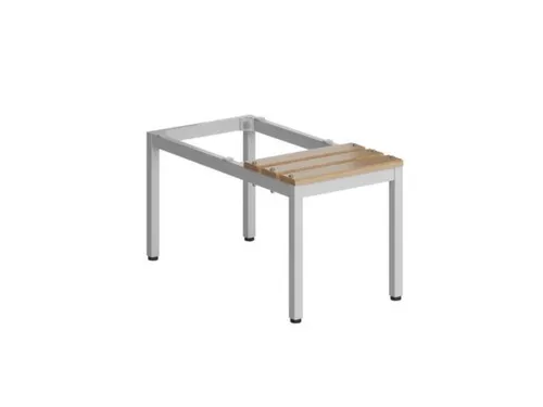 zitbank,v. garderobekast/lockersysteem,HxBxD 420x415x800mm,hardhout