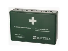 verbandkoffer,DIN 13157:2021-11,kunststof groen,wandhouder