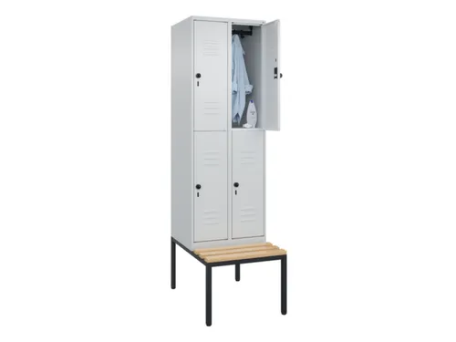 Dubbeldekse dekenkist,HxBxD 2120x600x815mm,2x2vak.,vak B 300mm