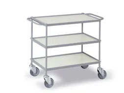 Universele Wagen 150kg 785x425mm 3 Etages Met Beugel Zilvergrijs