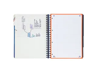 Projectboek Oxford Scribzee A4+ 4r Lijn 120vel Blauw - 11