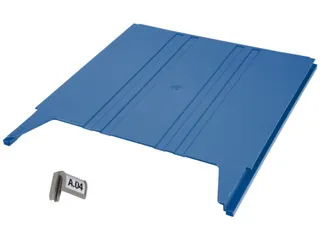wandsorteerder,opbergvak,v. 9,HxBxD 15x240x302mm,plank(en) ABS,blauw - 2