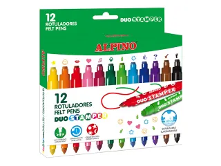 Duo Stamper viltstiften set van 12 stuks - 1