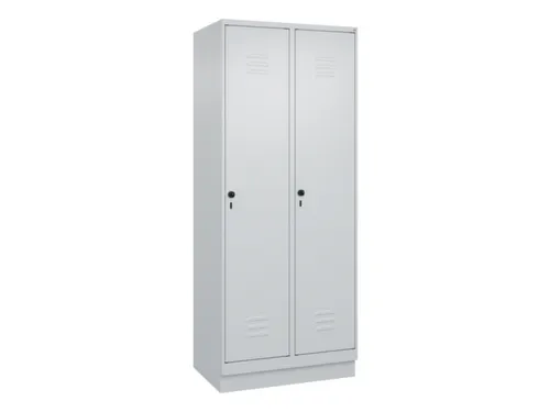 locker,HxBxD 1950x800x500mm,2vak,vak B 400mm,draaigrendel,sokkel