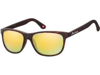 Zonnebril Montana met geel glas mat turtle - 1