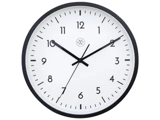 Wandklok NXT dia 30cm zwart/wit kunststof Easy Big - 1