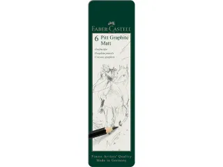 Grafietpotlood Faber-Castell Pitt Mat Etui a 6 stuks - 4