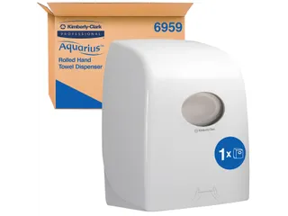 Handdoekroldispenser Kimberly Clark Aquarius wit 6959 - 2