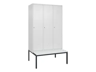 locker voor scheiding van kleding,HxBxD 2120x1200x815mm,3vak - 1