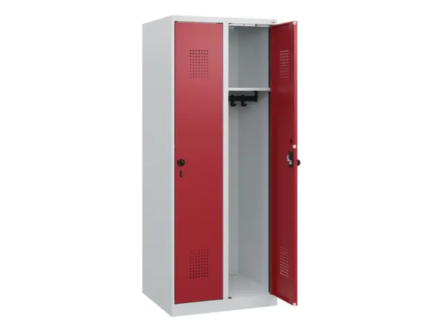 schoollocker,HxBxD 1530x600x500mm,2vak,vak B 300mm,draaigrendel