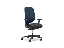 Giroflex Bureaustoel 353 met automatic-move mechanisme Blauw Zwart