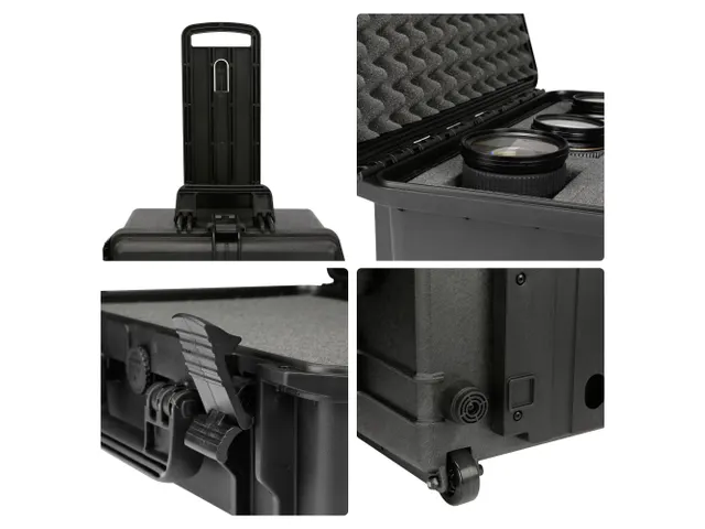 Harde Trolley Koffer 604x473x283mm Met Schuimrubber 80 Liter