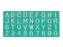 Lettersjabloon Linex hoofletters/letters/cijfers 30mm