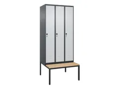 locker voor scheiding van kleding,HxBxD 2120x900x815mm,3vak