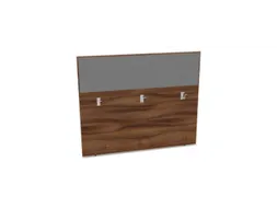 baliepaneel bureau aanbouw achter NP-tiepolo nut BN8078-grijs 1400mm