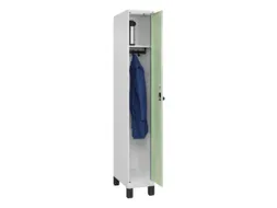 locker,HxBxD 1950x300x500mm,1vak,vak B 300mm,draaigrendel,voeten
