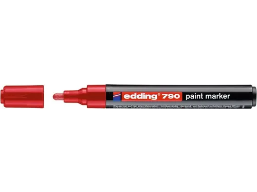 Paintmarker edding 790 op alcoholbasis 2-3mm rood