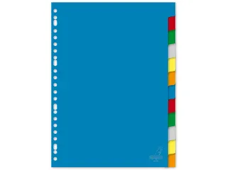 Tabblad Kangaro A4 blanco PP 120 micron assorti 23-gaats 12-delig - 1