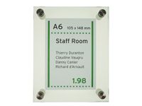 Menoor Deurbord Premium Glasslook A6 Plexiglas