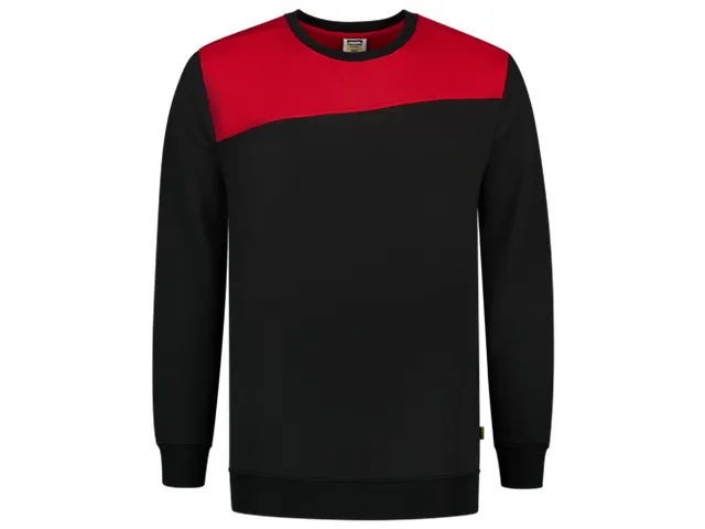 Sweat-shirt Tricorp Bicolor coutures 302013, rouge/noir, taille 4XL, l