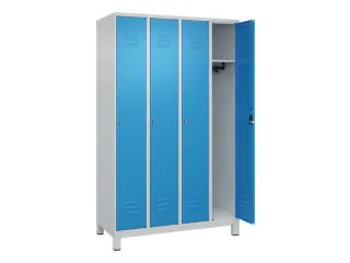 locker,HxBxD 1950x1200x500mm,4vak,vak B 300mm,cil.-slot,voeten - 2