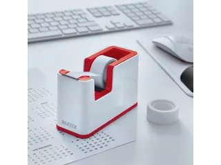 Plakbandhouder Leitz WOW wit/rood - 3
