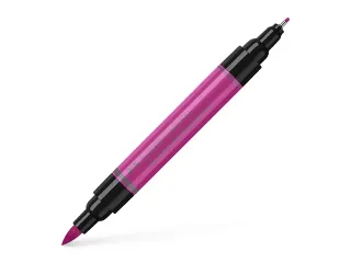 Tekenstift Faber-Castell Pitt Artist Pen duo marker 125 purper middel - 2